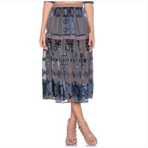 ✨For Love and Lemons Barcelona Midi Skirt Size M
